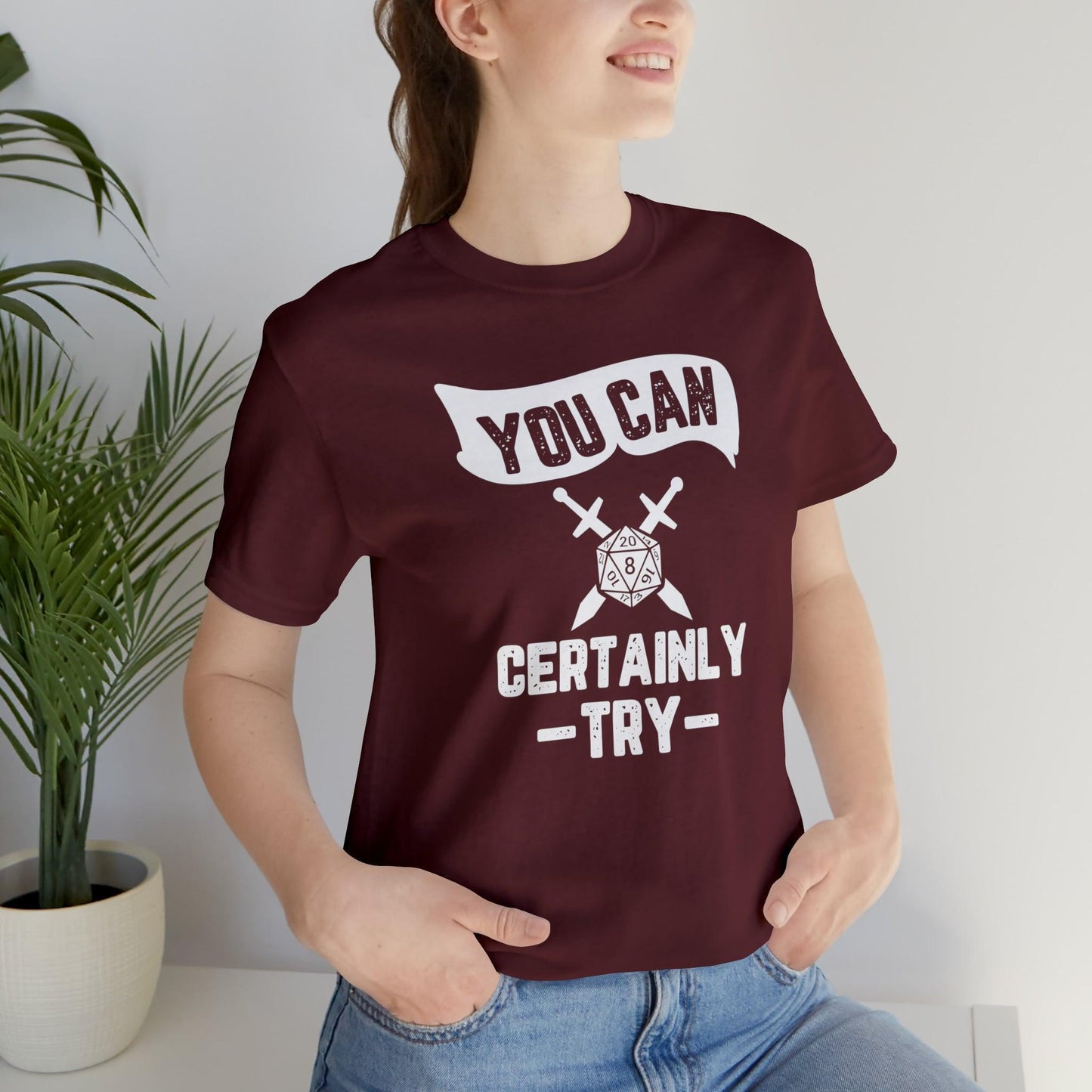 You can certainly try Tee | DM shirt | Dungeon Master gift | dnd tshirt Wargaming | dungeons and dragons Short Sleeve Tee DnD gifts - Plague Miniatures