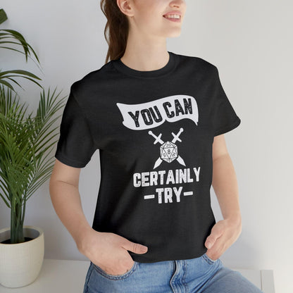 You can certainly try Tee | DM shirt | Dungeon Master gift | dnd tshirt Wargaming | dungeons and dragons Short Sleeve Tee DnD gifts - Plague Miniatures