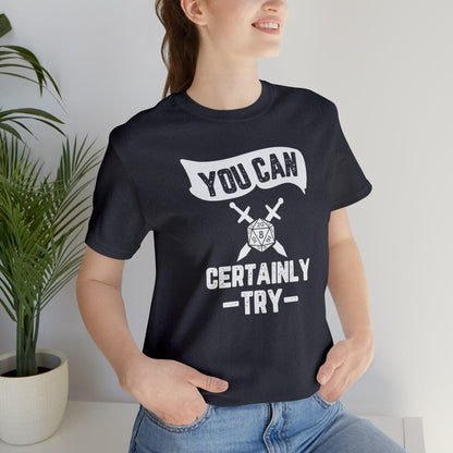 You can certainly try Tee | DM shirt | Dungeon Master gift | dnd tshirt Wargaming | dungeons and dragons Short Sleeve Tee DnD gifts - Plague Miniatures