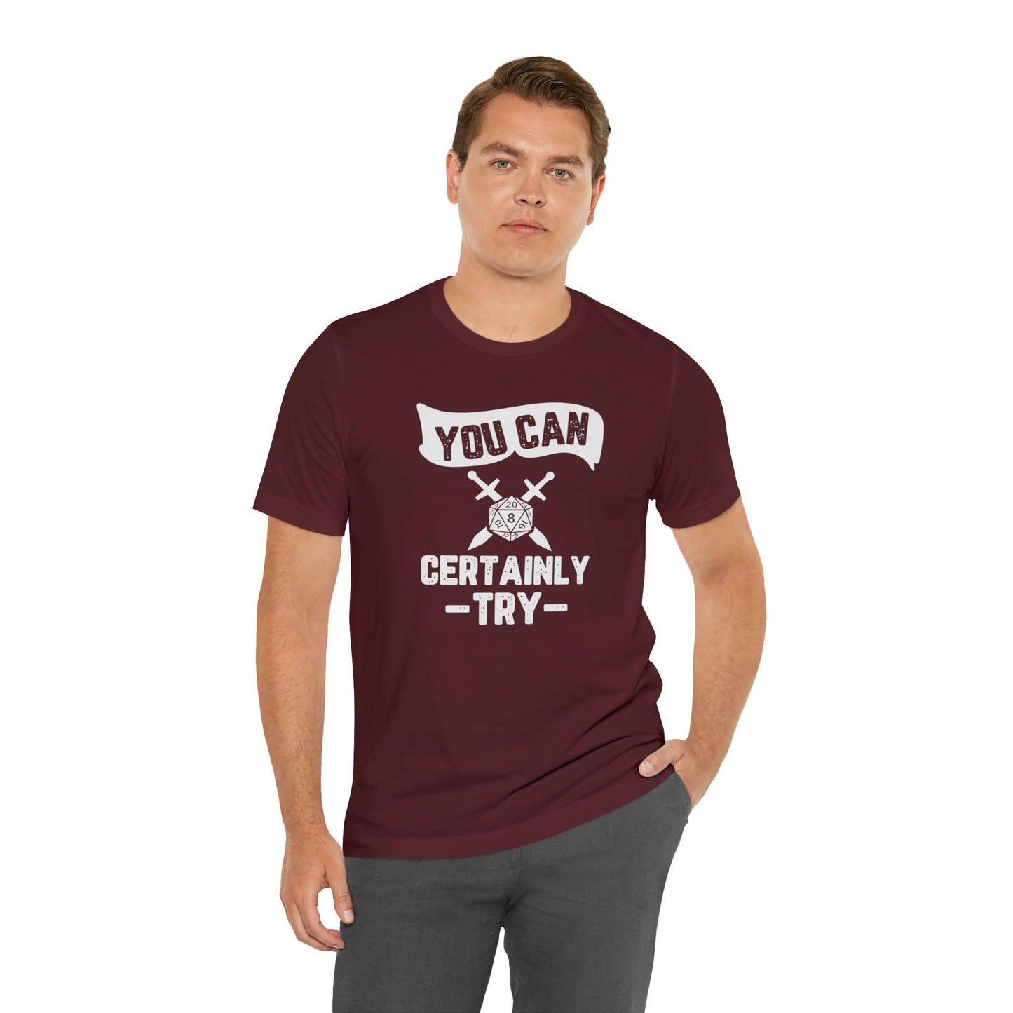 You can certainly try Tee | DM shirt | Dungeon Master gift | dnd tshirt Wargaming | dungeons and dragons Short Sleeve Tee DnD gifts - Plague Miniatures