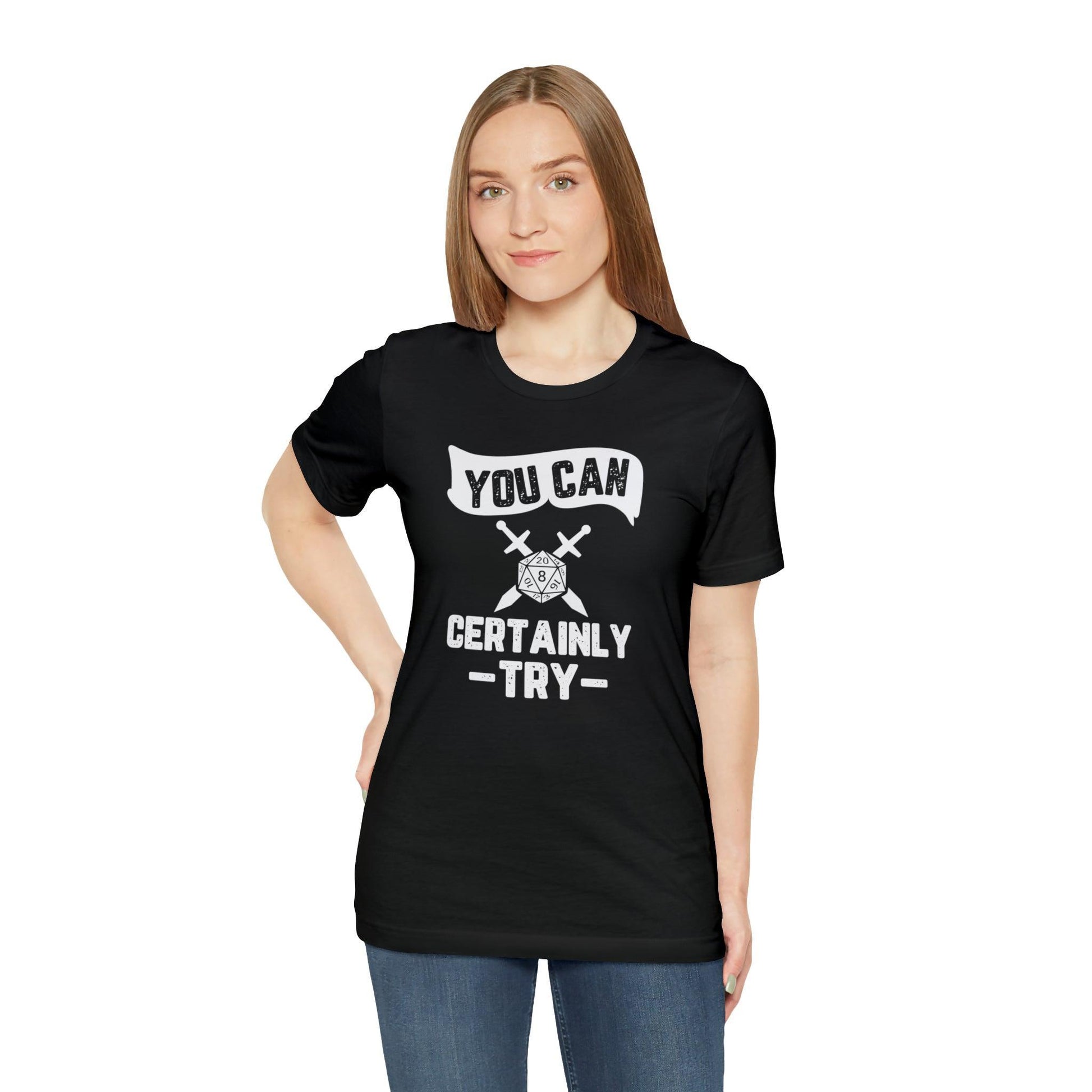 You can certainly try Tee | DM shirt | Dungeon Master gift | dnd tshirt Wargaming | dungeons and dragons Short Sleeve Tee DnD gifts - Plague Miniatures
