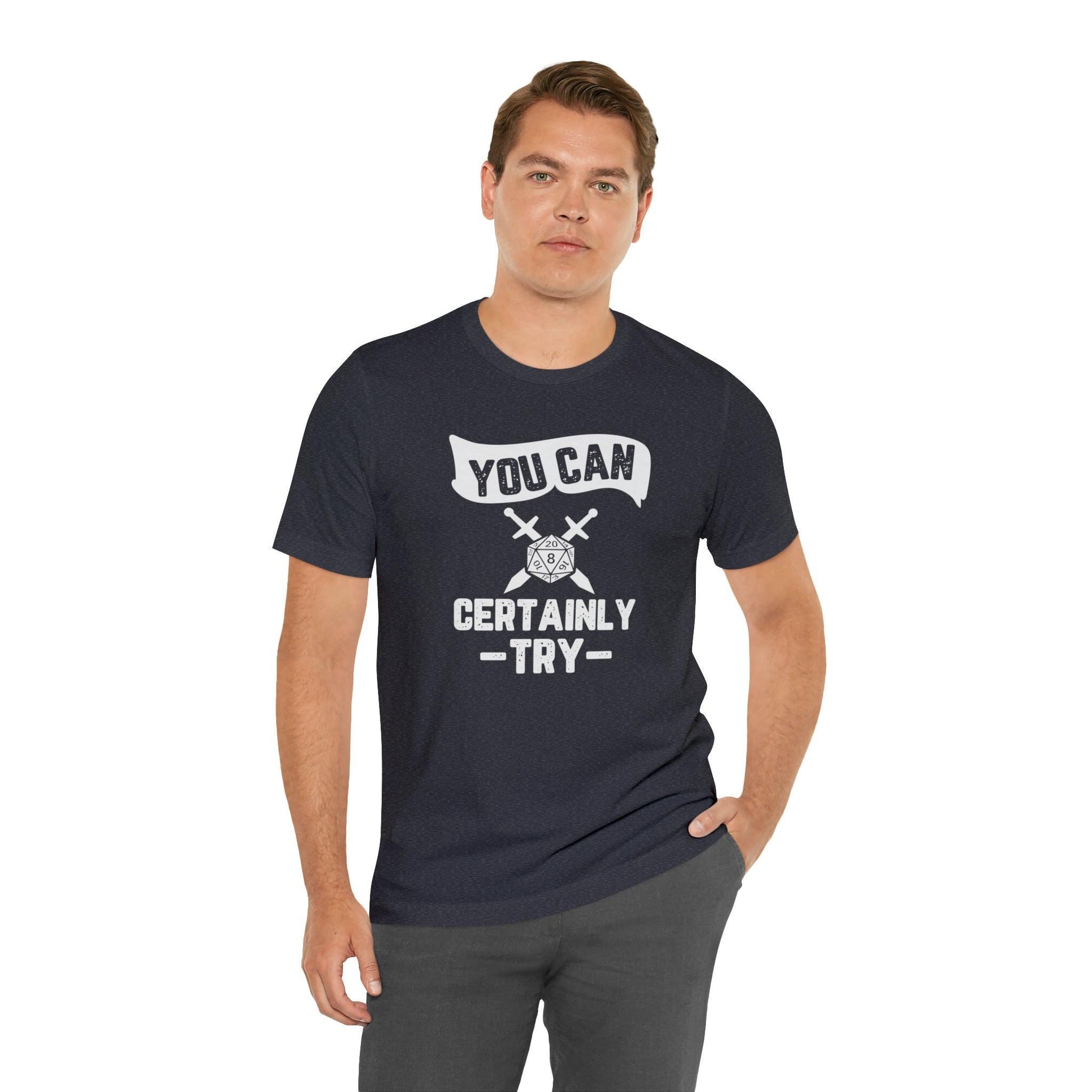 You can certainly try Tee | DM shirt | Dungeon Master gift | dnd tshirt Wargaming | dungeons and dragons Short Sleeve Tee DnD gifts - Plague Miniatures
