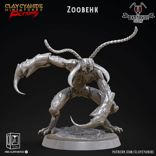 Zoobehk Flying Hive-Mind Insectoid Miniature | 32mm Scale - Plague Miniatures