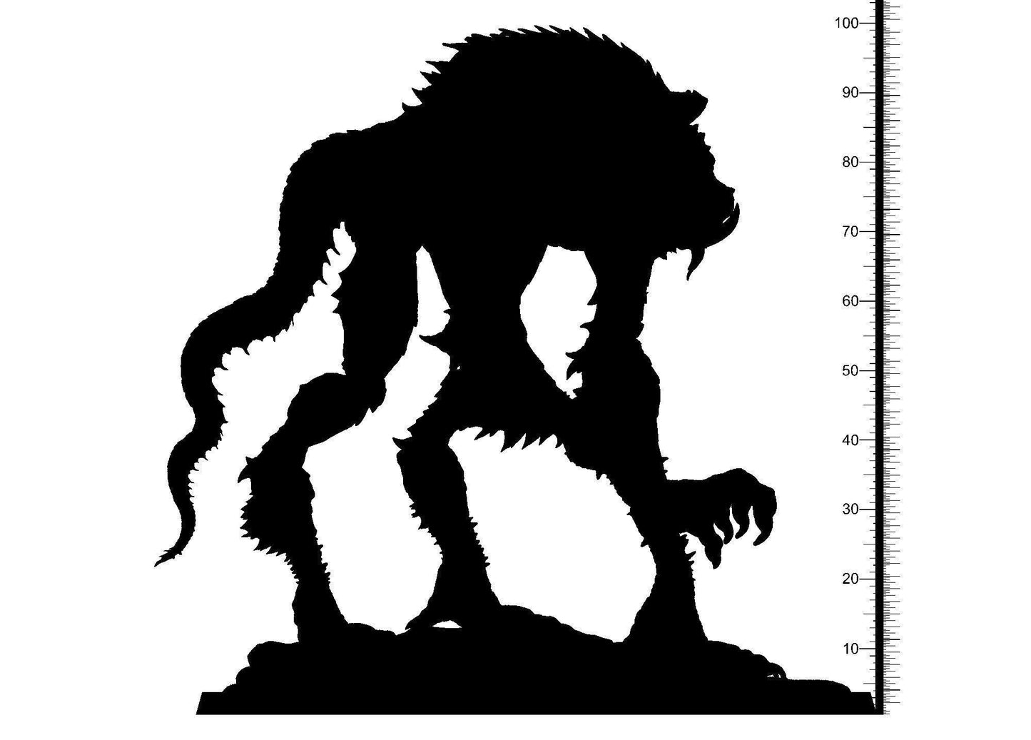 A-Mi-Kuk Monster Miniature | Inuit Mythology Figurine | 32mm Scale - Plague Miniatures