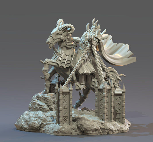 Abaddon Demon Miniature | Mythical Destroyer Figurine | 32mm Scale - Plague Miniatures