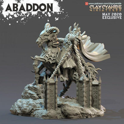 Abaddon Demon Miniature | Mythical Destroyer Figurine | 32mm Scale - Plague Miniatures