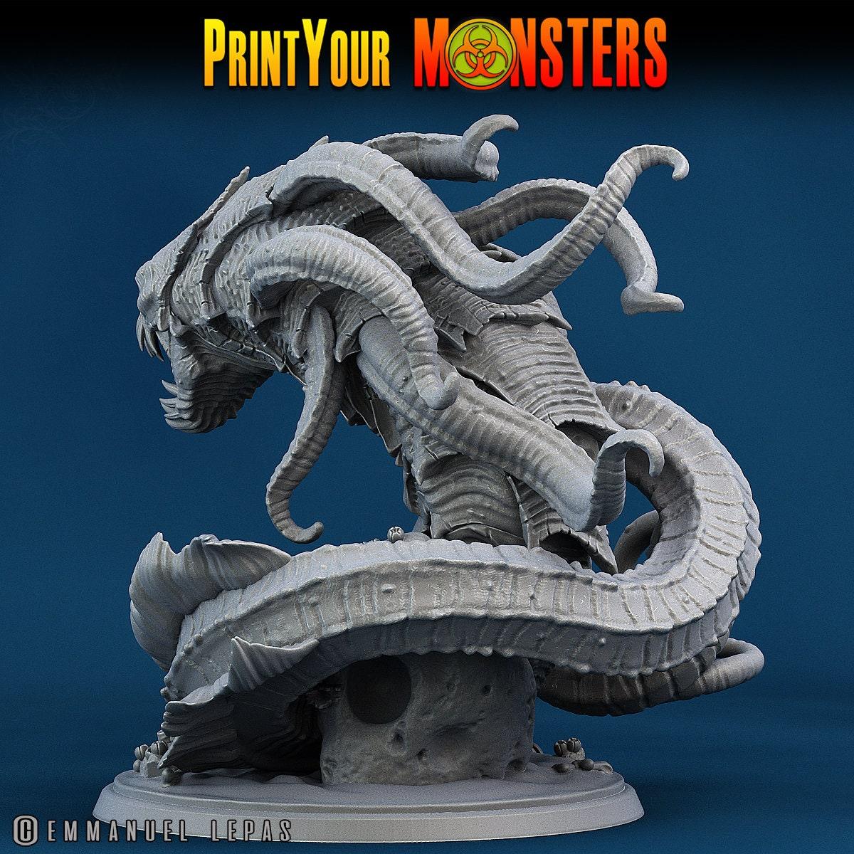 Aboleth miniature kraken miniature underwater monster | Print Your Monsters | Tabletop gaming DnD Miniature | Dungeons and Dragons, DnD 5e - Plague Miniatures shop for DnD Miniatures