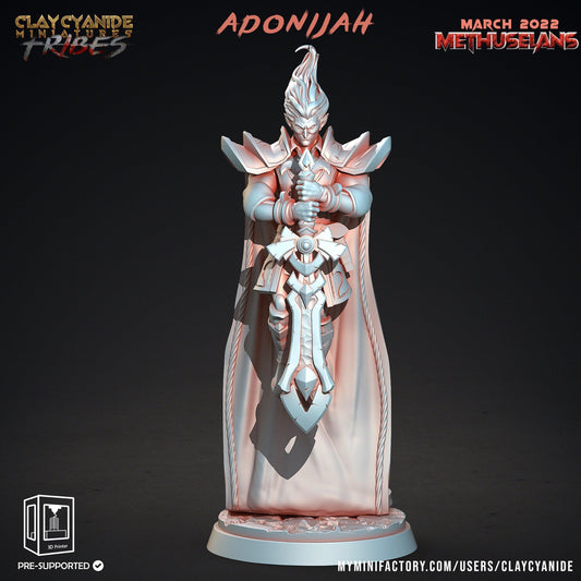 Adonijah Vampire Miniature | Perfect for DnD 5e and Tabletop Gaming | 32mm Scale - Plague Miniatures