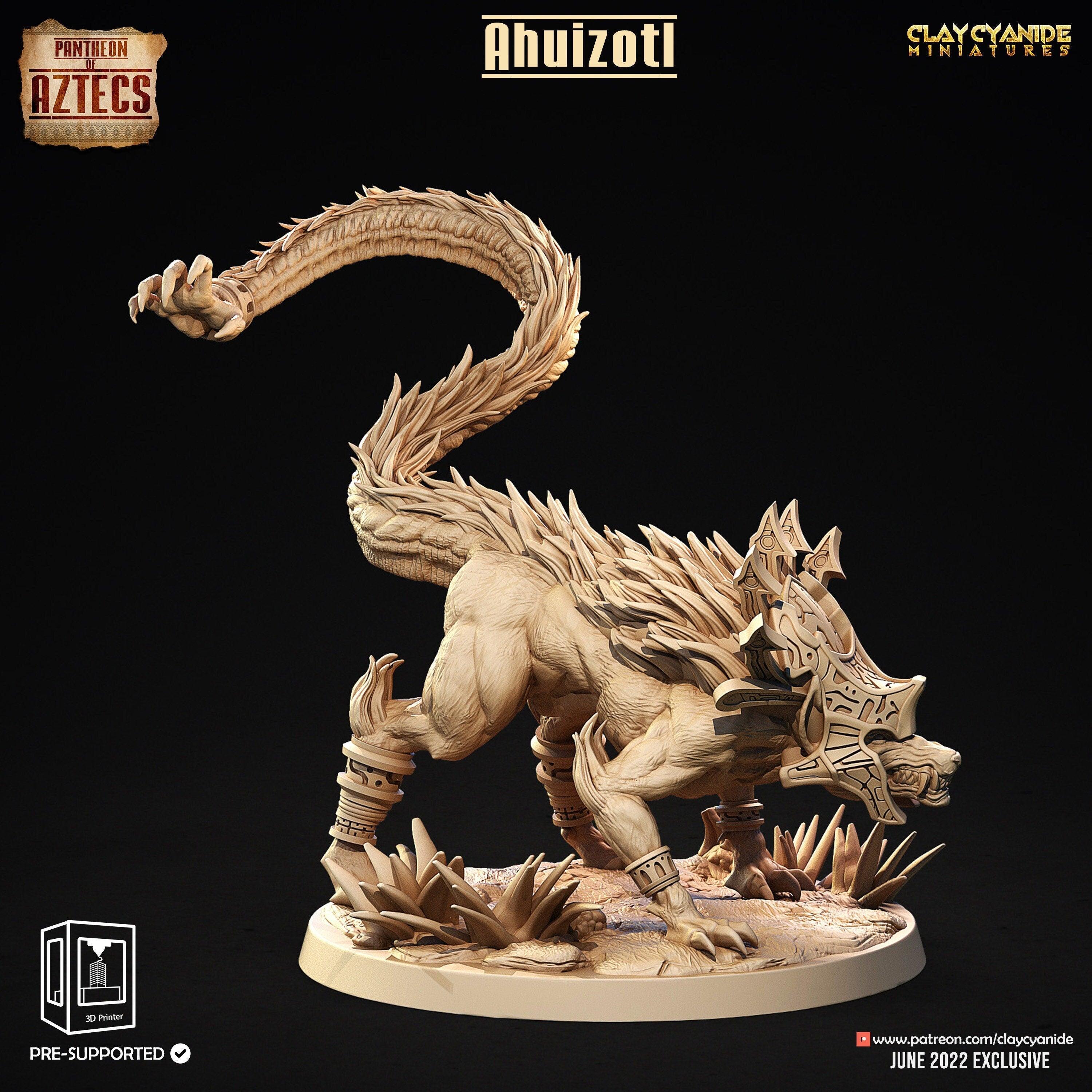 Ahuizotl Miniature | Explore the Aztec Pantheon in DnD 5e | 32mm Scale ...