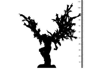 Akzeritham Demon Archer Miniature | Muscular and Multi-Armed Menace | 32mm Scale - Plague Miniatures