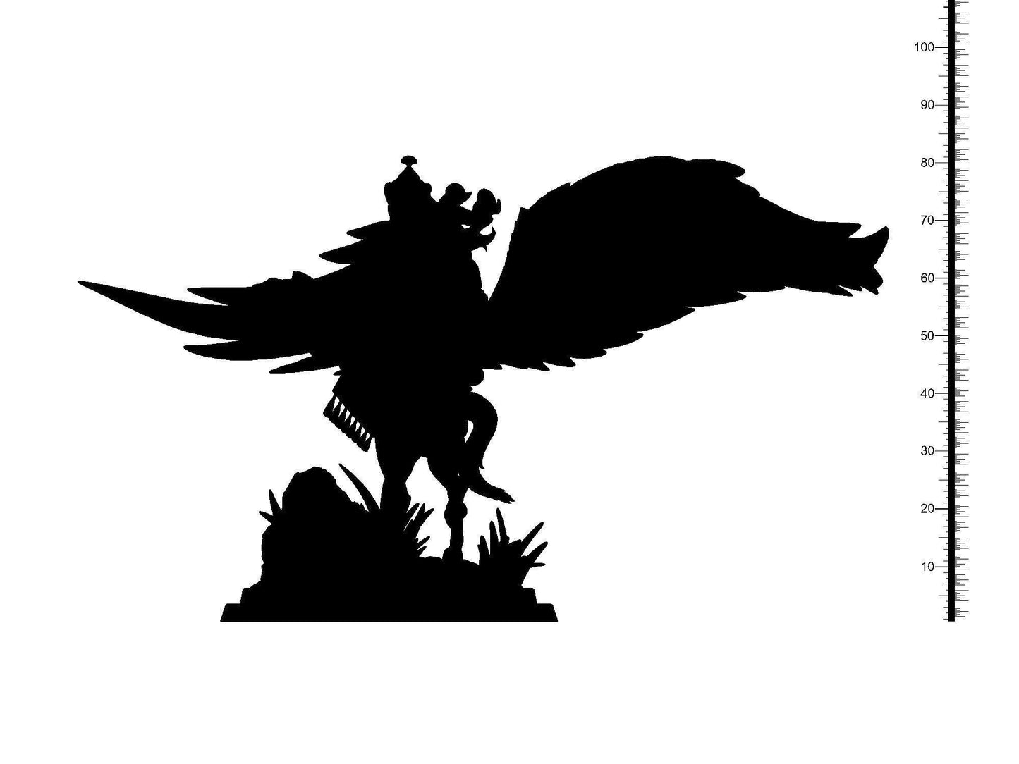 Al Buraq Miniature | Majestic Hybrid Pegasus for DnD 5e | 32mm Scale - Plague Miniatures