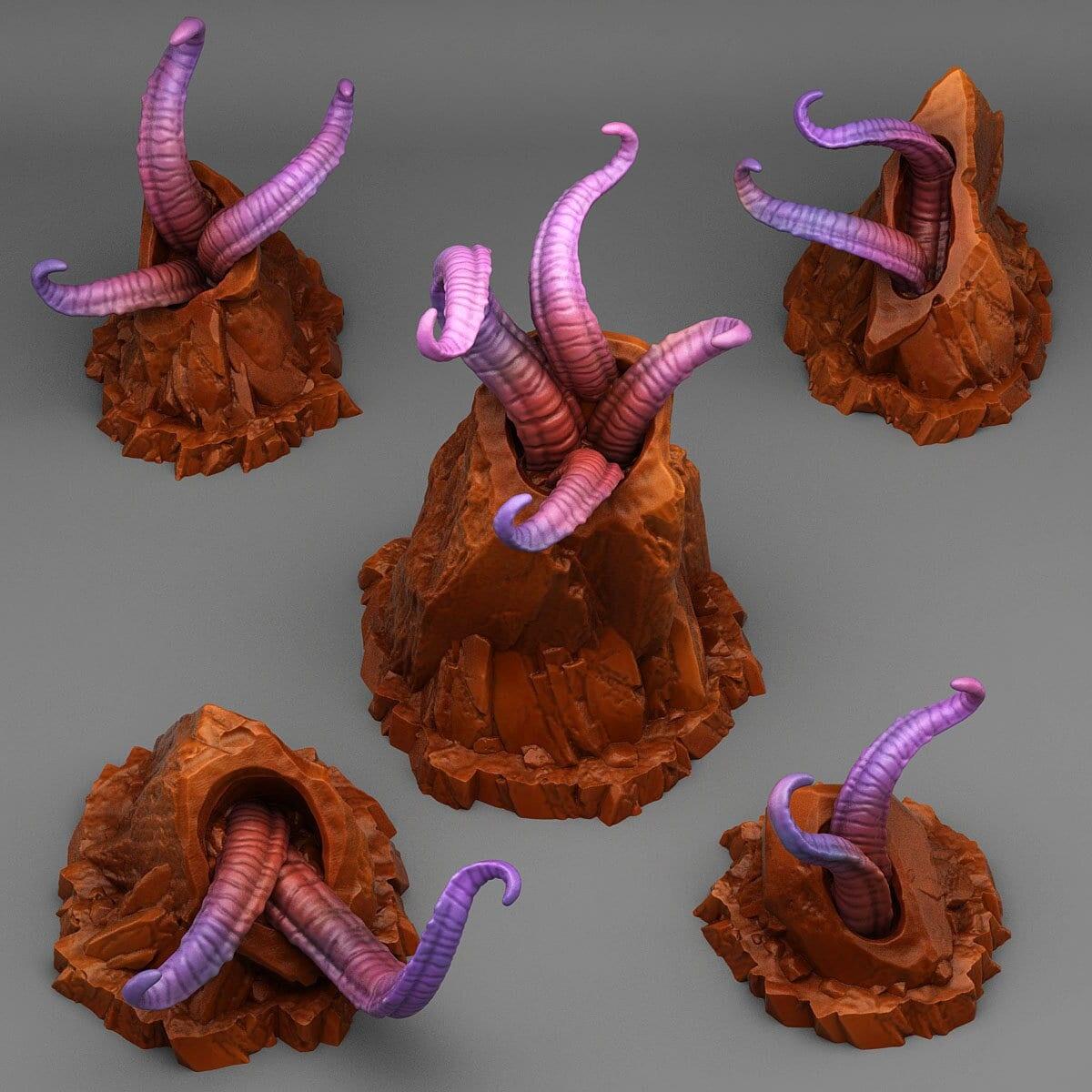 Alien Mars Stone Miniature Set | Wargaming Terrain - Plague Miniatures