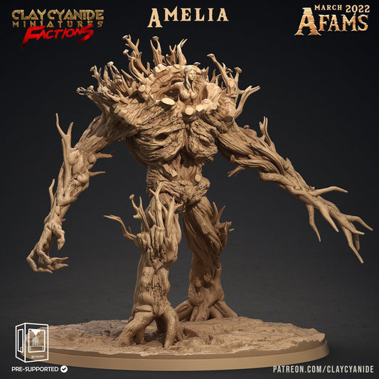 Amelia Treant Guardian Miniature | Enormous Boss Tree Protector | 32mm Scale - Plague Miniatures