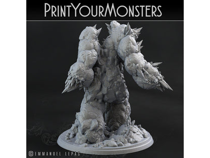 Amethyst Golem Miniature | Crystal Guardian for Tabletop Realms - Plague Miniatures