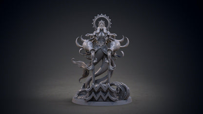 Aquarius Zodiac Miniature | Beautiful Female Goddess for Tabletop Adventures | 32mm Scale - Plague Miniatures