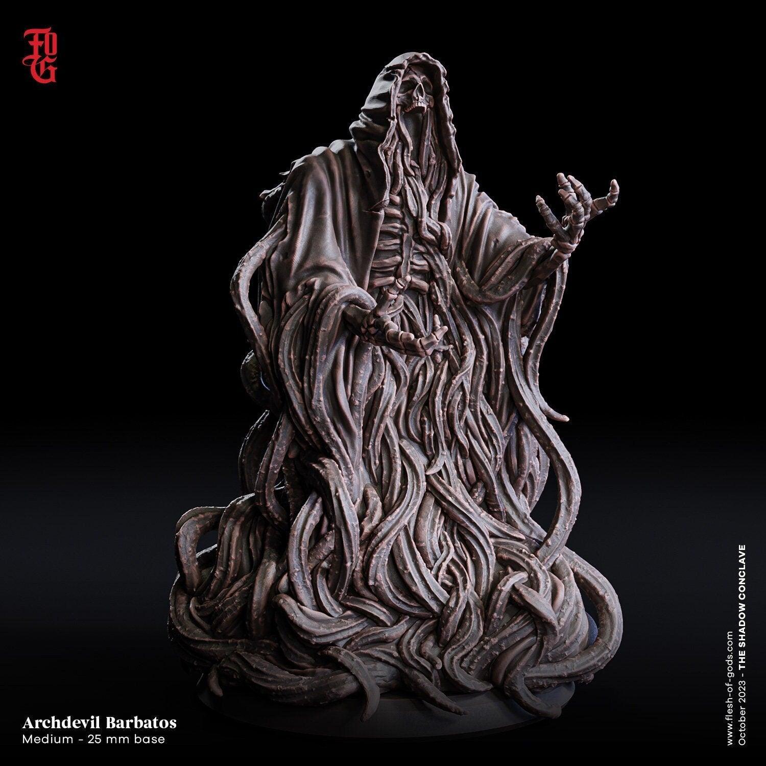 Archdevil Barbatos, Medium Fiend Miniature | Malevolent Lord for Tabletop RPGs | 32mm Scale - Plague Miniatures