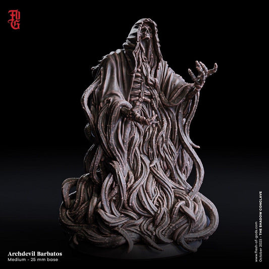 Archdevil Barbatos, Medium Fiend Miniature | Malevolent Lord for Tabletop RPGs | 32mm Scale - Plague Miniatures