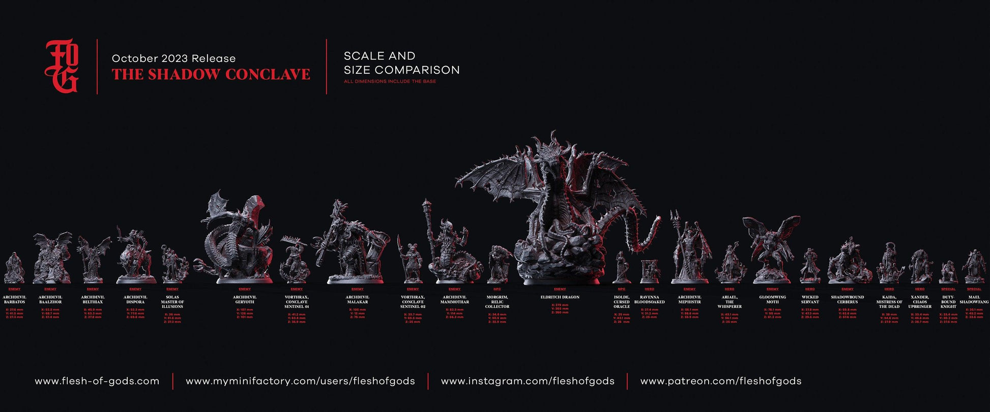 Archdevil Mammothar Miniature | Large Grotesque Fiend DnD Monster Figurine | 50mm Base - Plague Miniatures