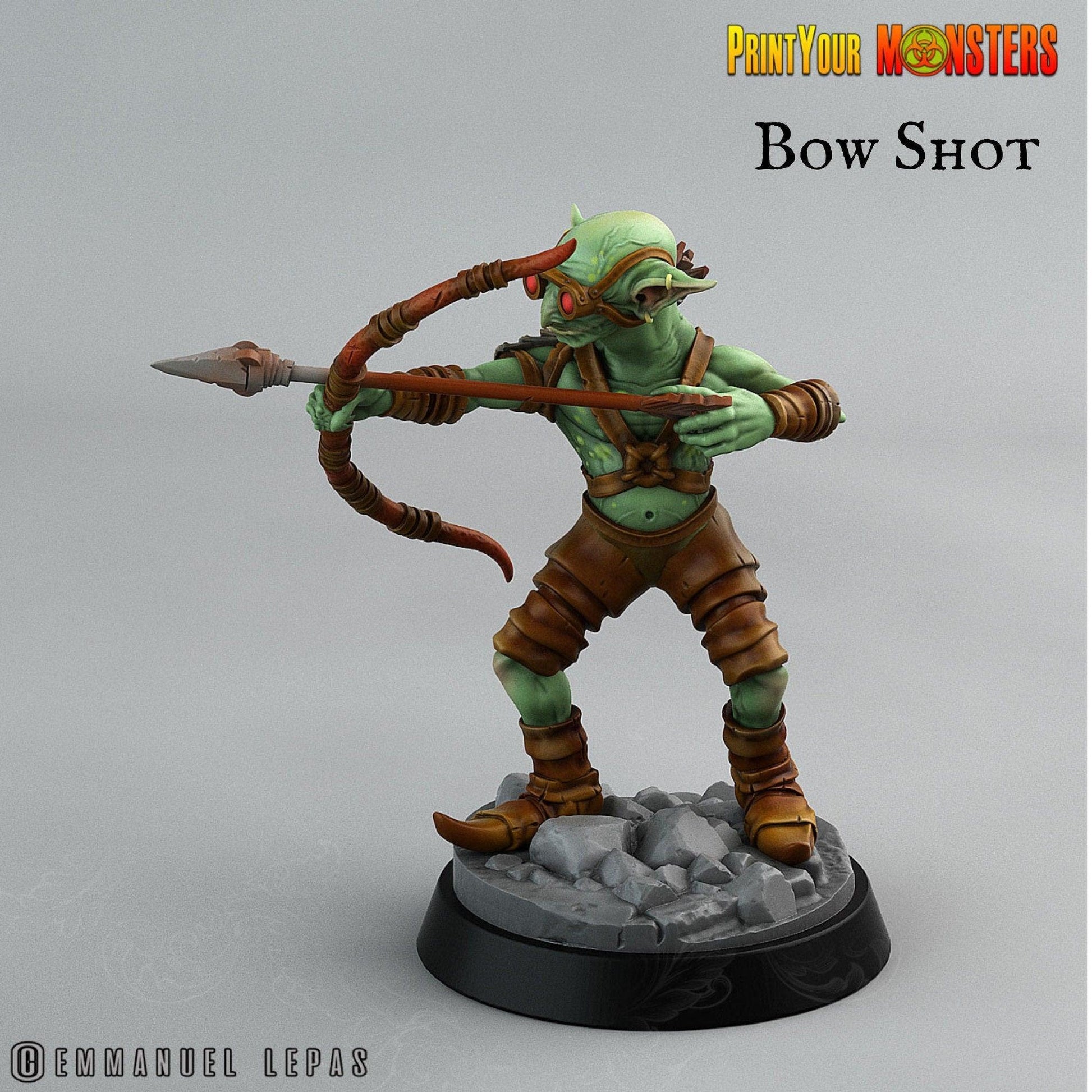 Archer Goblin Miniature | Menacing Monster Figurine - Plague Miniatures