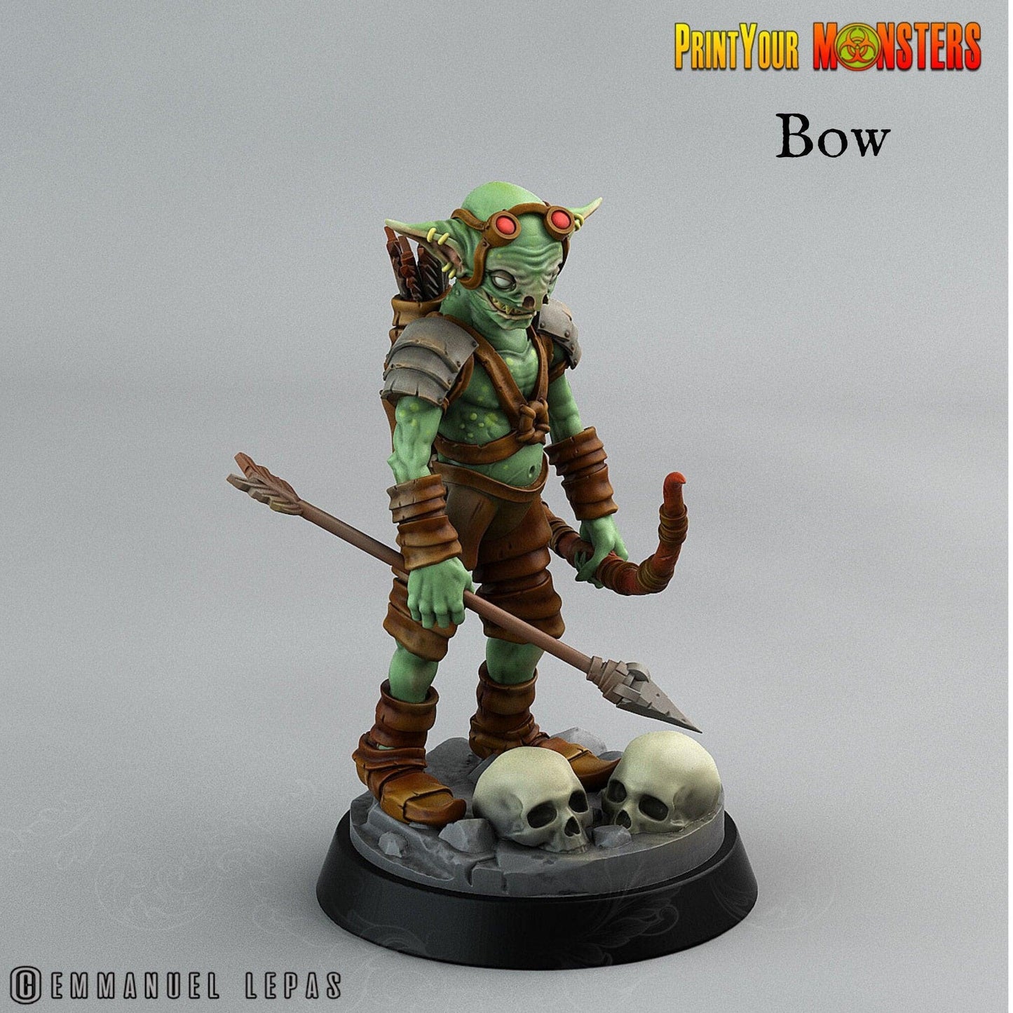 Archer Goblin Miniature | Menacing Monster Figurine - Plague Miniatures