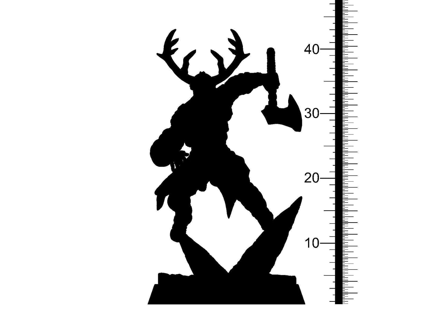 Arne, White Runner Skeleton Miniature | Undead Axeman of the Far North | 32mm Scale - Plague Miniatures