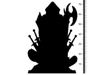 Asmodeus Demon Miniature | Infernal Sovereign on Throne for Dungeons and Dragons | 32mm Scale - Plague Miniatures