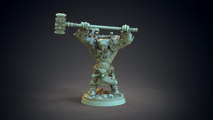 Astagor, the War Troll Raider Miniature | DnD Troll Figurine | 32mm Scale - Plague Miniatures