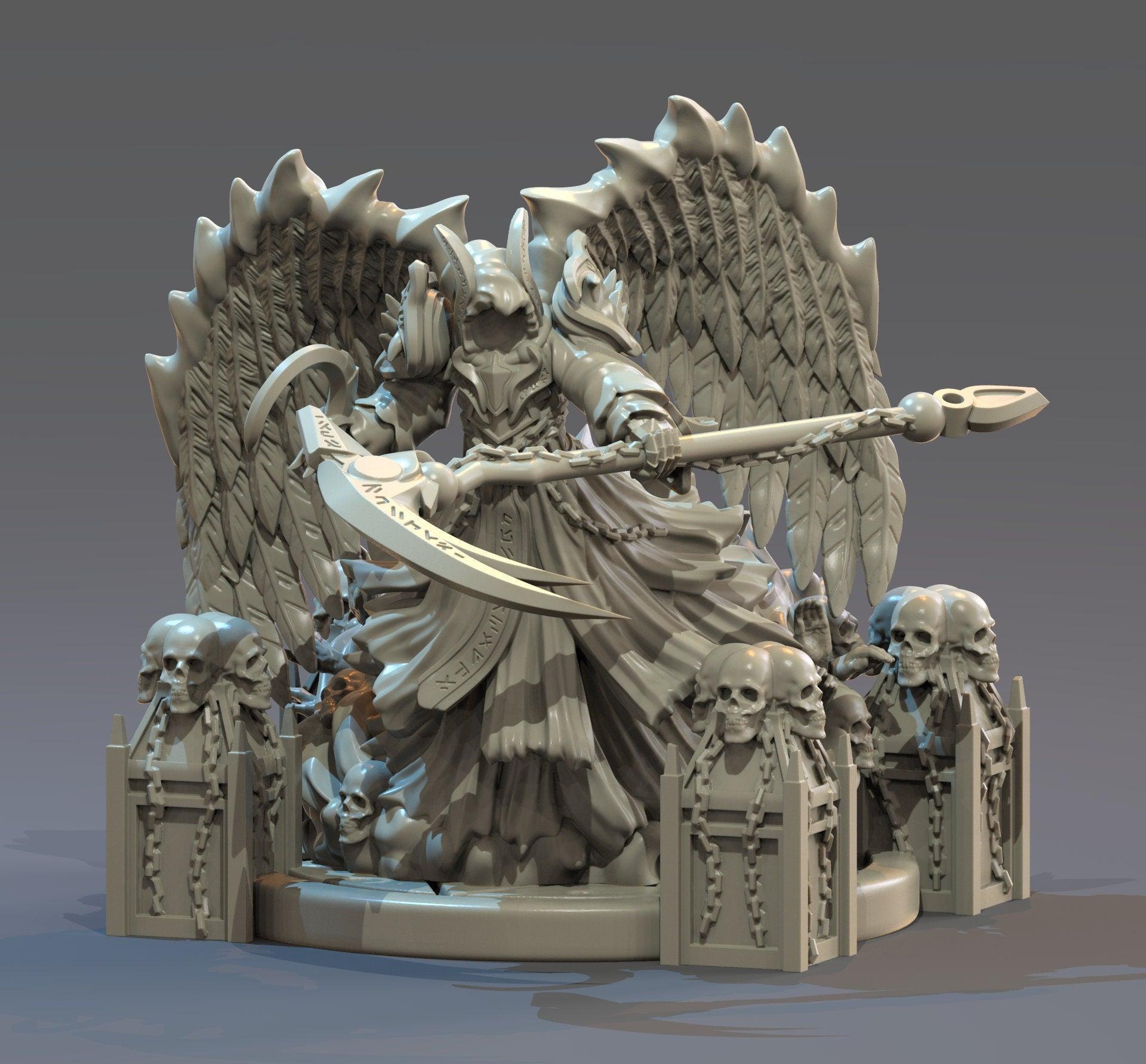 Azrael Angel Miniature | Figurine for Tabletop Gaming | 32mm Scale - Plague Miniatures