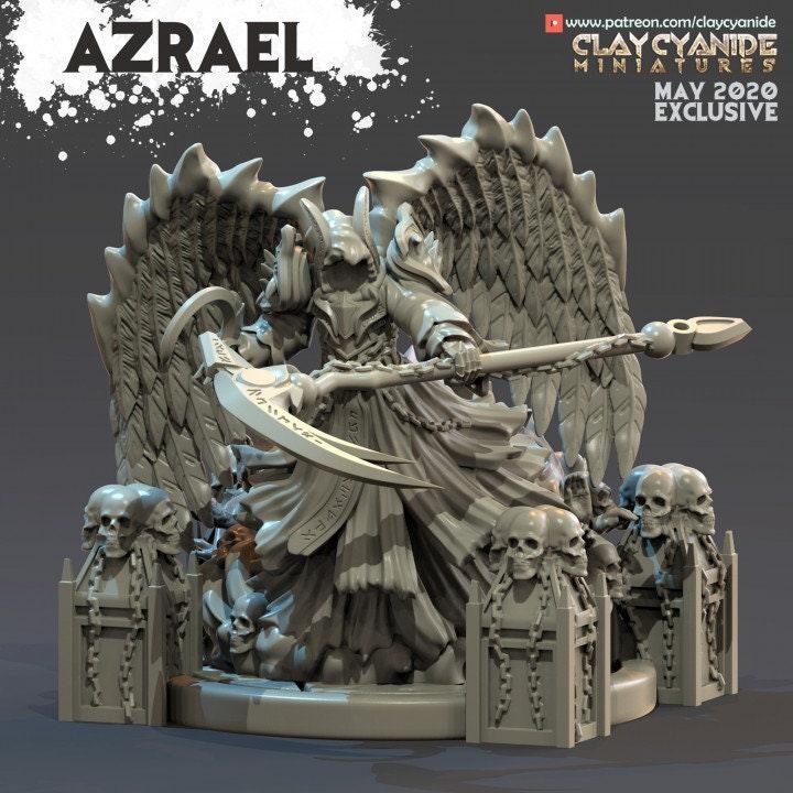 Azrael Angel Miniature | Figurine for Tabletop Gaming | 32mm Scale - Plague Miniatures shop for DnD Miniatures