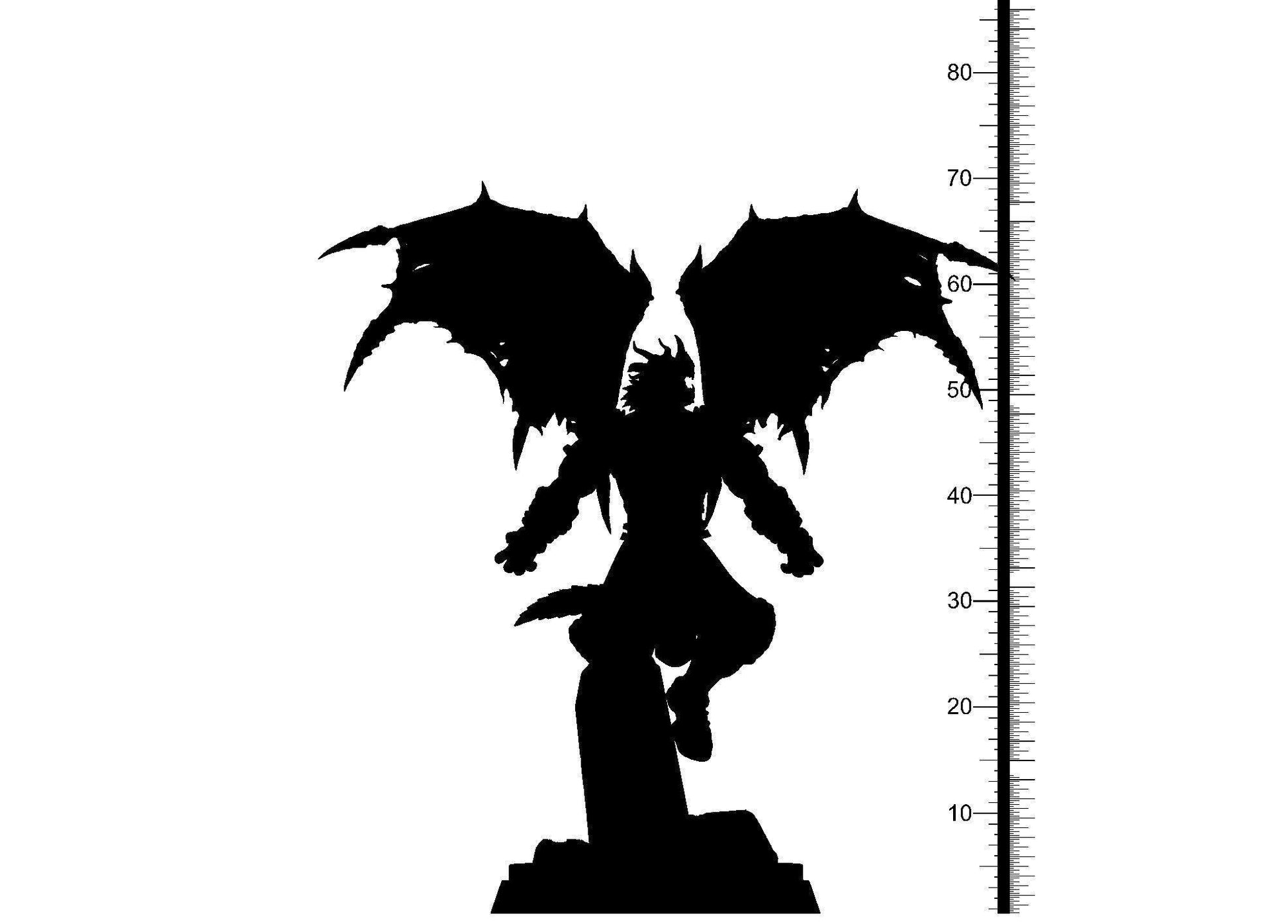 Azuhundal Winged Demon Dragonborn Miniature | Sinister Fusion for Tabletop RPGs | 32mm Scale - Plague Miniatures