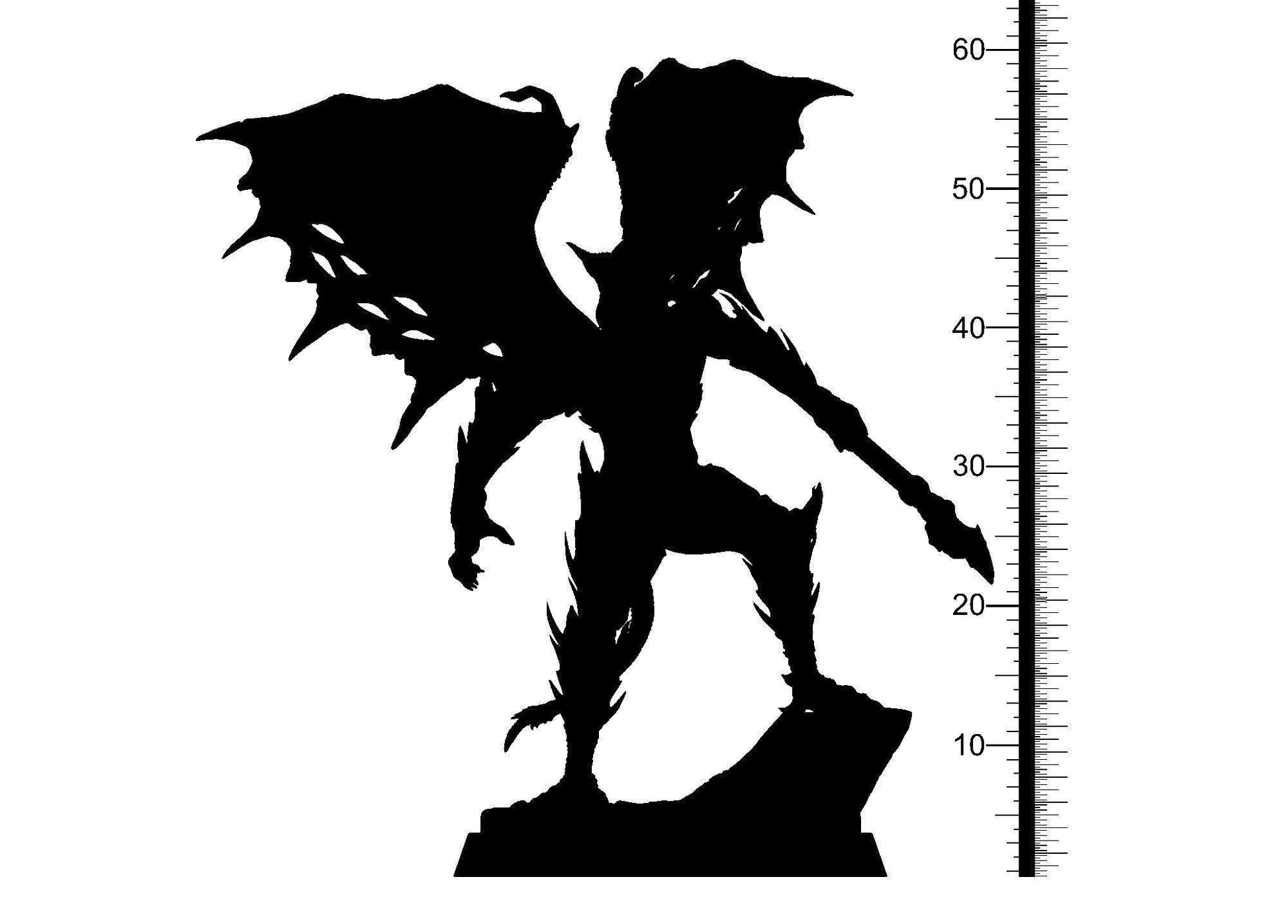 Balasubas, the Fallen Angel Miniature | Demon Figure for Tabletop Gaming | 32mm Scale - Plague Miniatures