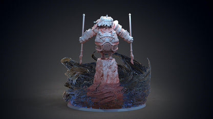 Bam-Bam Pandaren Miniature | Waterborne Warrior Boss for Tabletop RPGs | 32mm Scale - Plague Miniatures