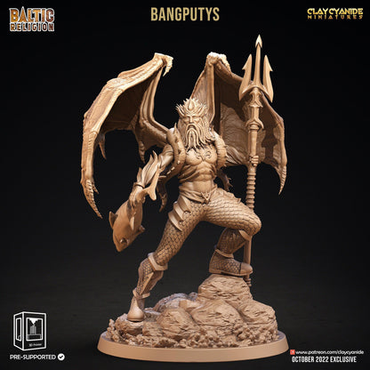 Bangputys Sea God Miniature | Mythical Monster for Tabletop Adventures | 32mm Scale - Plague Miniatures
