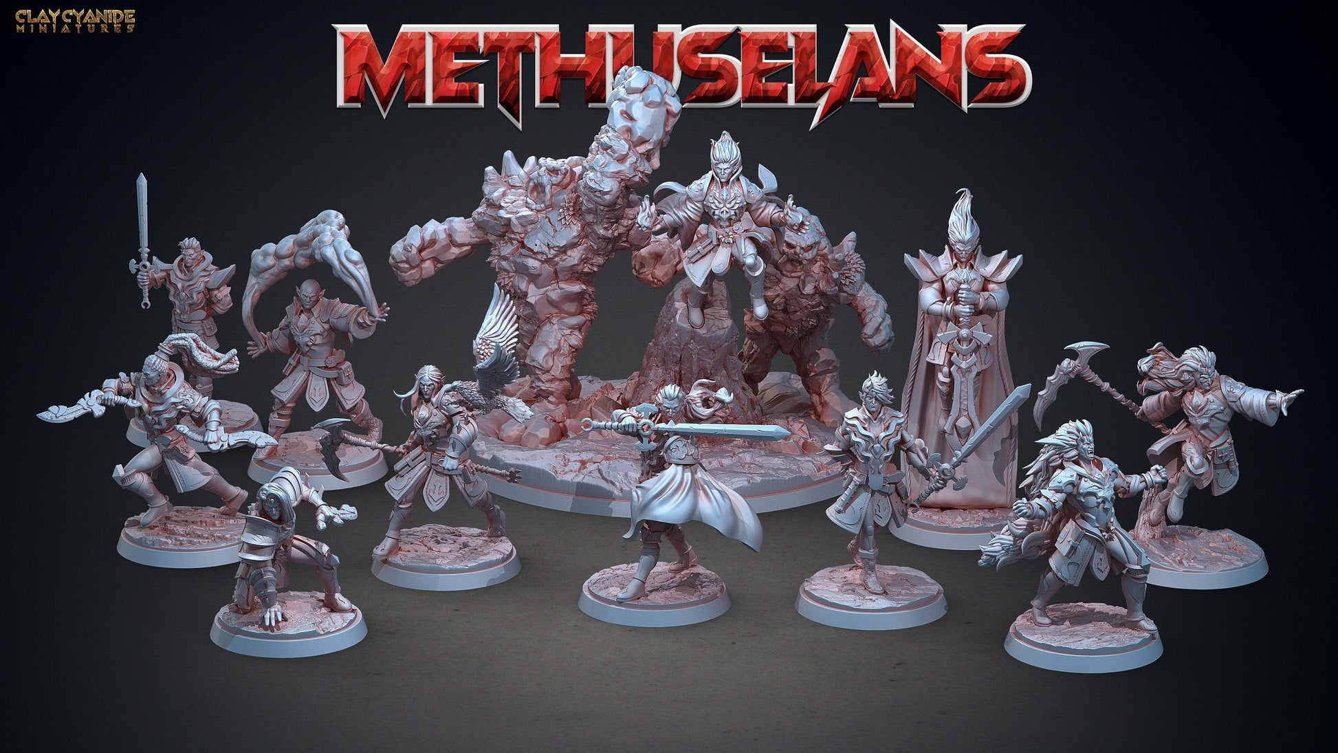 Barath vampire miniature | Clay Cyanide | Methuselans | Tabletop Gaming | DnD Miniature | Dungeons and Dragons , DnD 5e - Plague Miniatures shop for DnD Miniatures