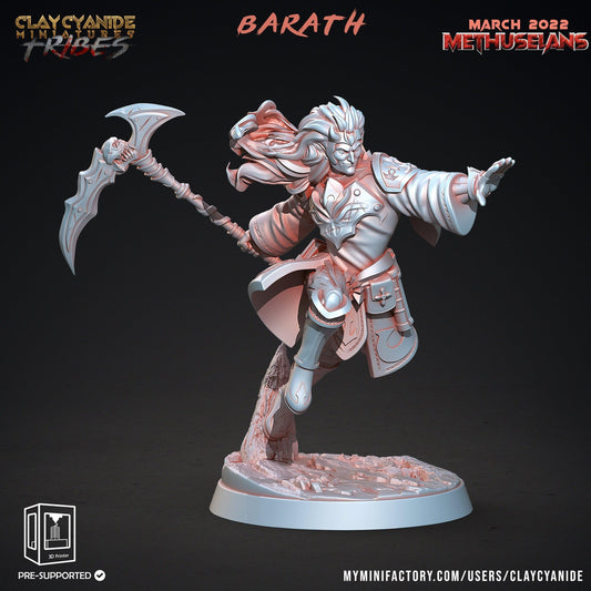 Barath Vampire Miniature | DnD 5e and Tabletop Gaming Monster | 32mm Scale - Plague Miniatures