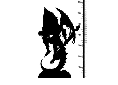 Barubal the Winged Abyss Miniature | Demon Figure for Tabletop Gaming | 32mm Scale - Plague Miniatures
