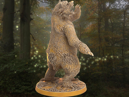 Bear Miniature | Dragon's Forge | 32mm DnD 5e | Tabletop Gaming DnD Miniature | Dungeons and Dragon - Plague Miniatures