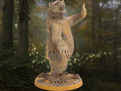 Bear Miniature | Dragon's Forge | 32mm DnD 5e | Tabletop Gaming DnD Miniature | Dungeons and Dragon - Plague Miniatures