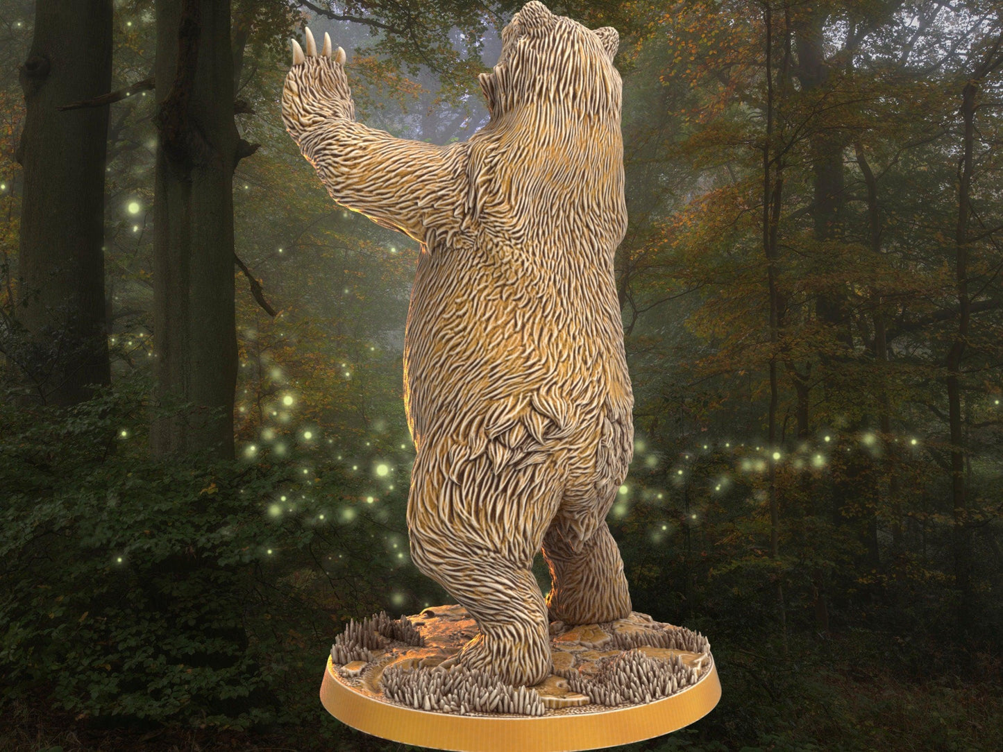 Bear Miniature | Dragon's Forge | 32mm DnD 5e | Tabletop Gaming DnD Miniature | Dungeons and Dragon - Plague Miniatures