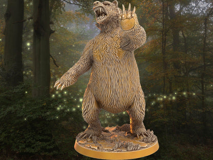 Bear Miniature | Dragon's Forge | 32mm DnD 5e | Tabletop Gaming DnD Miniature | Dungeons and Dragon - Plague Miniatures