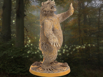 Bear Miniature | Dragon's Forge | 32mm DnD 5e | Tabletop Gaming DnD Miniature | Dungeons and Dragon - Plague Miniatures