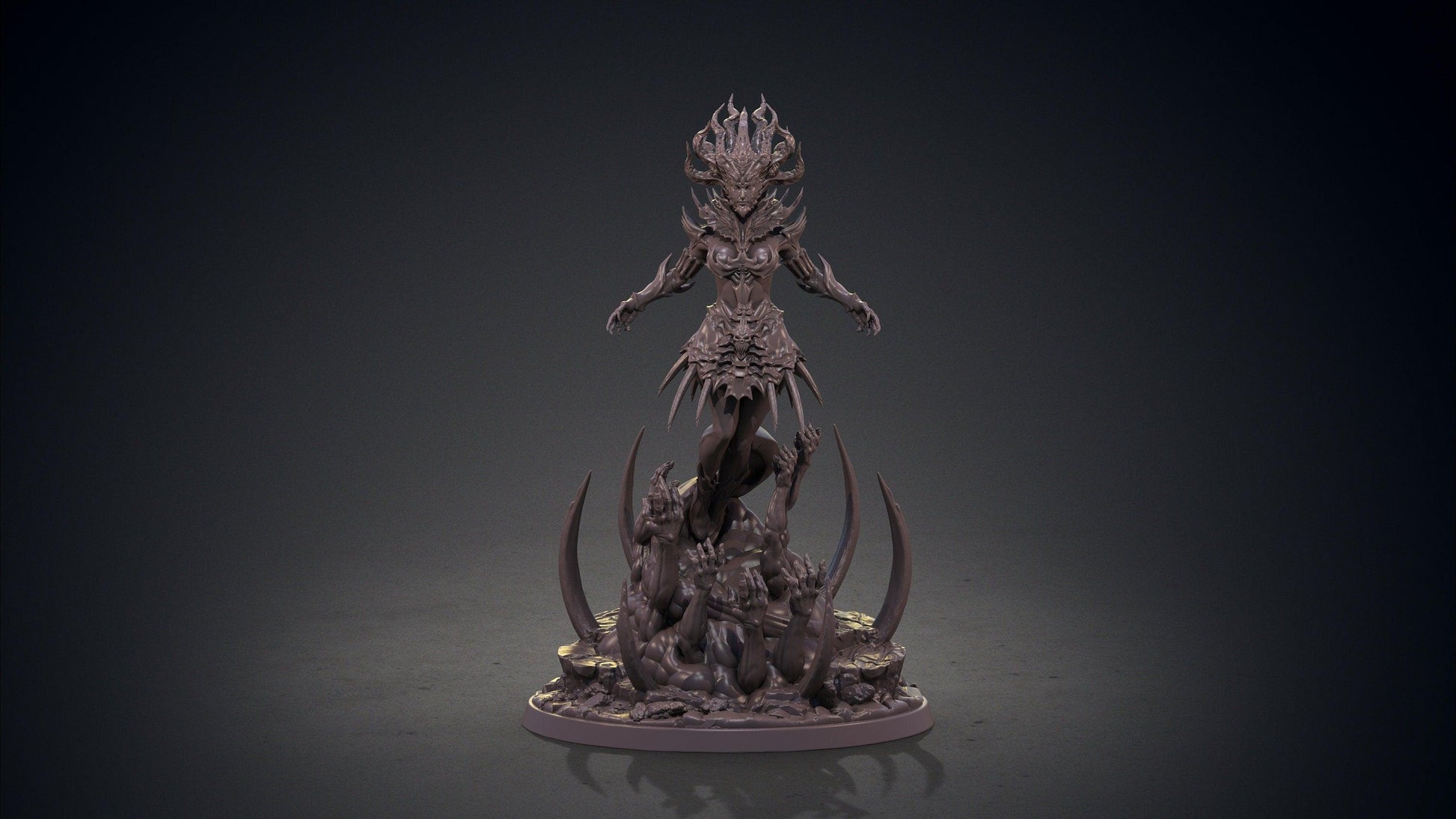 Beatrice Demon Miniature | Dante's Inferno Collectible | 32mm Scale - Plague Miniatures