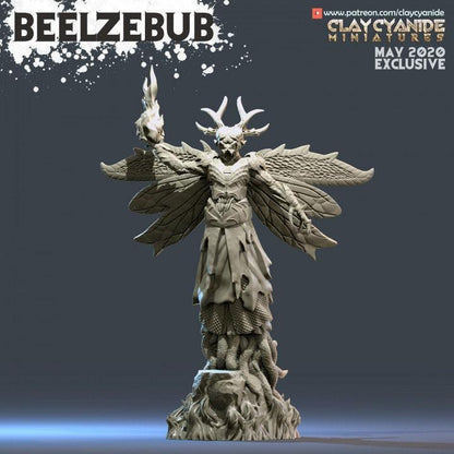 Beelzebub Demon Miniature | Tabletop Gaming Miniature | 32mm Scale - Plague Miniatures