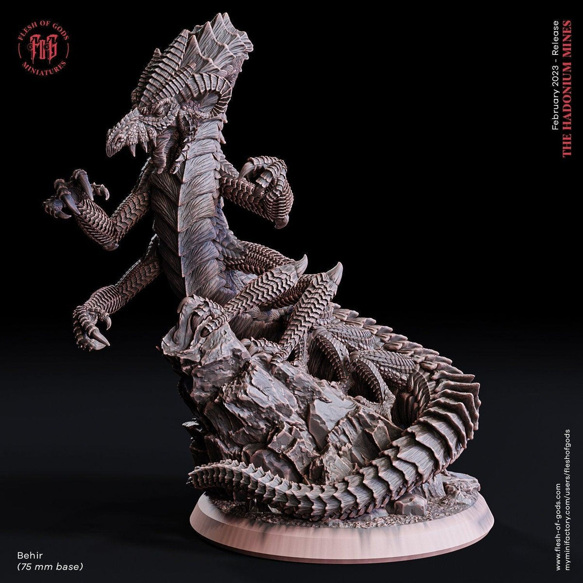 Behir Monster Miniature | Large Figure for DnD 5e and Dungeons and Dra ...