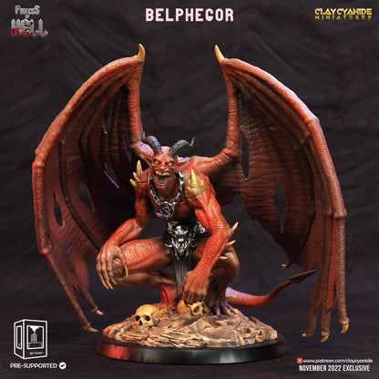 Belphagor Miniature | Clay Cyanide | Princes of Hell | Tabletop Gaming | DnD Demon Miniature | Dungeons and Dragons DnD 5e Satan - Plague Miniatures shop for DnD Miniatures