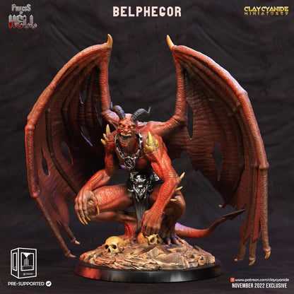 Belphagor Miniature | Winged Fiend of Malevolent Flight | 32mm Scale - Plague Miniatures