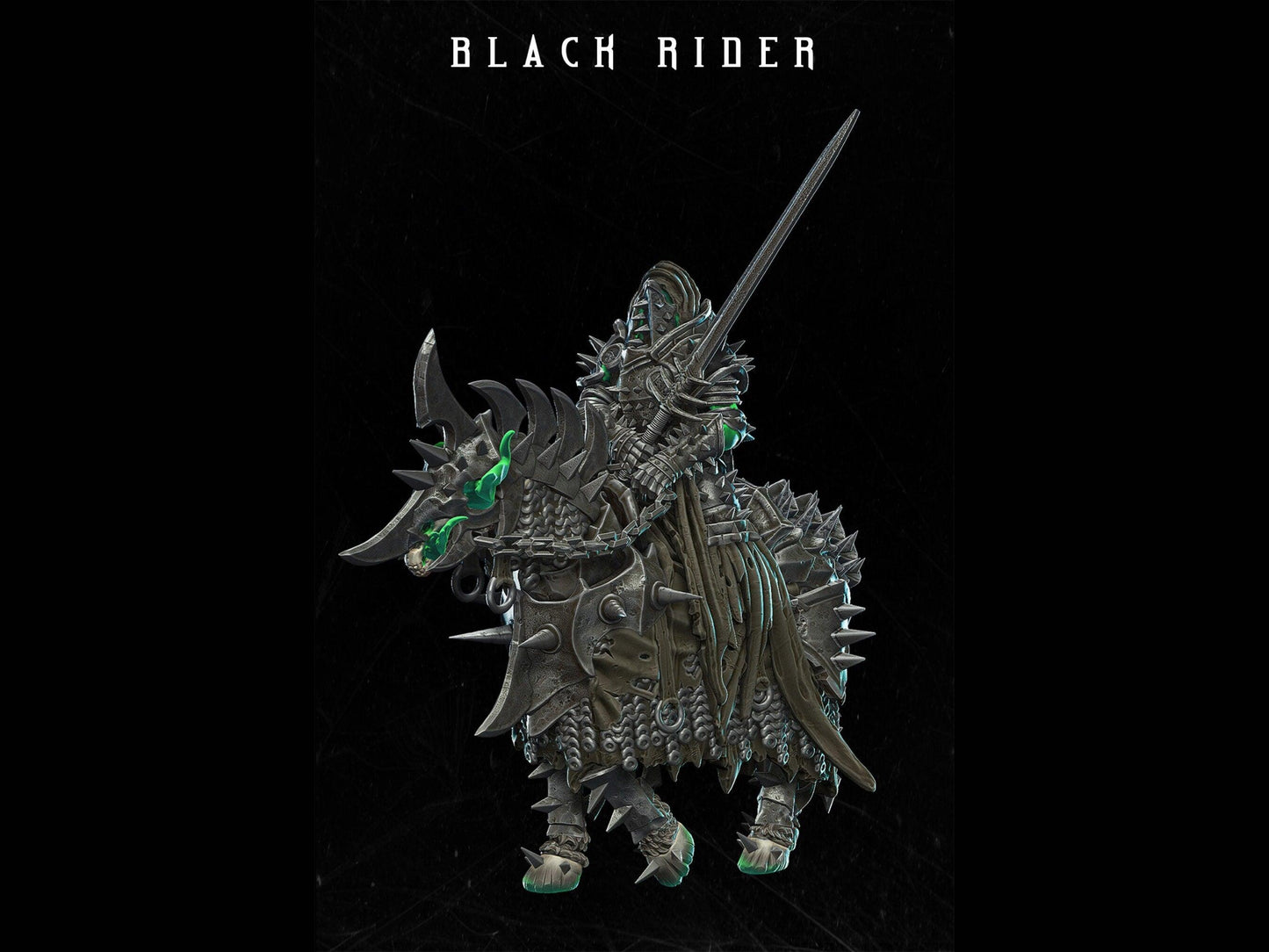 Black Rider miniature ghost miniature skeleton miniature 28mm scale Tabletop gaming DnD Miniature Dungeons and Dragons,dnd 5e - Plague Miniatures shop for DnD Miniatures