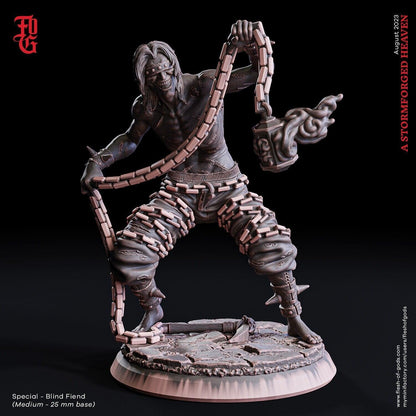 Blind Fiend Miniature | Sinister Demon Figurine for Epic DnD 5e Adventures | 32mm Scale - Plague Miniatures
