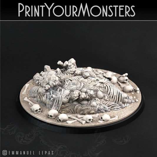 Bone Golem Miniature | Print Your Monsters | Tabletop gaming | DnD Miniature | Dungeons and Dragons, DnD 5e halloween miniature - Plague Miniatures shop for DnD Miniatures