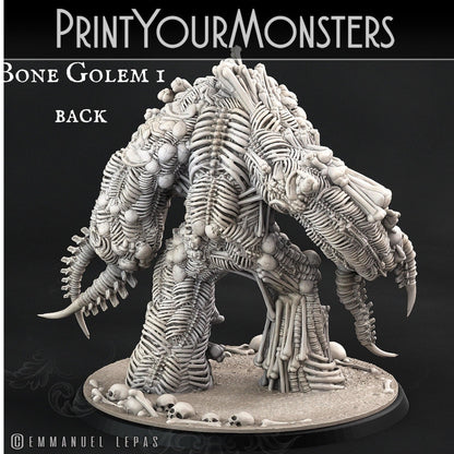 Bone Golem Miniature | Unveiling the Phases of Undeath - Plague Miniatures